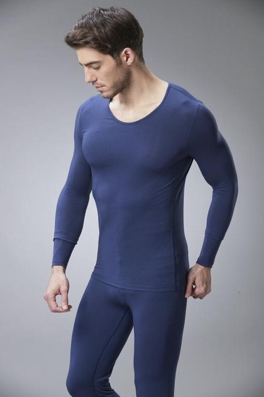 【特价商品不退不换】皇家丽美保暖秋衣男轻薄舒适男士保暖上衣BNS8001 商品图1