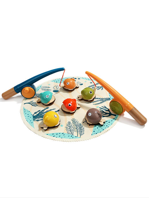 【立体小鱼 仿真垂钓】特宝儿巴哈马磁性钓鱼玩具2-3岁 商品图4