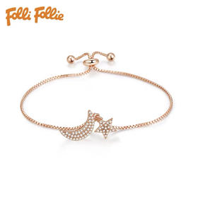 芙丽芙丽/Folli Follie 个性潮流女月亮星星造型甜美女手链手镯