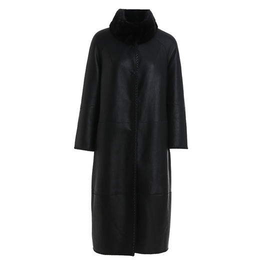 乔万尼派克服冬季新品水貂皮草气质显瘦大衣长款过膝外套女ES4P403 商品图4