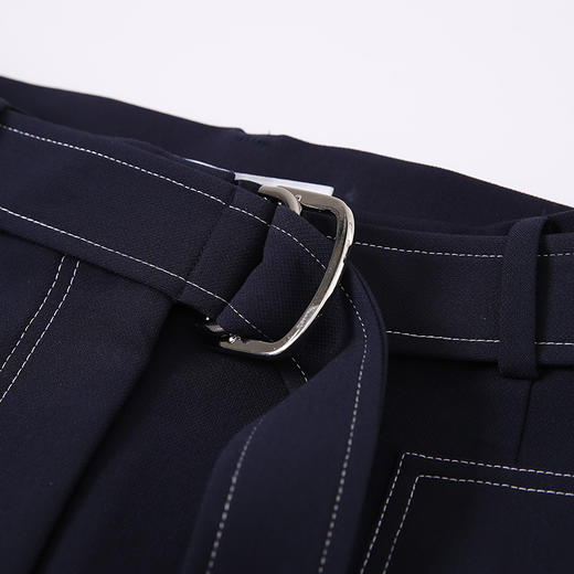 VIMAGE纬漫纪秋款时尚通勤高腰直筒显瘦百搭阔腿长裤女裤V1405011D 商品图2