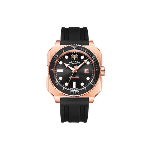 Romago SWISS 专业深浅者300系列腕表 玫瑰金 RM109-RGBK 商品图0