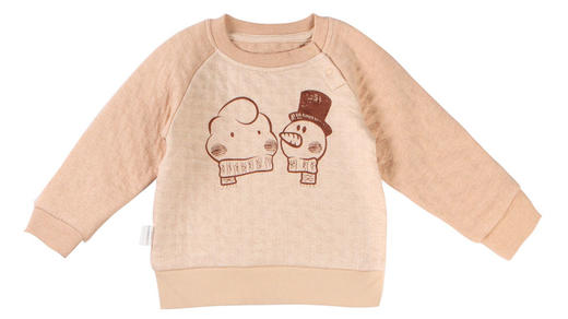 棉果果秋冬季新疆彩棉男童女童套头T恤M401140117610 商品图4