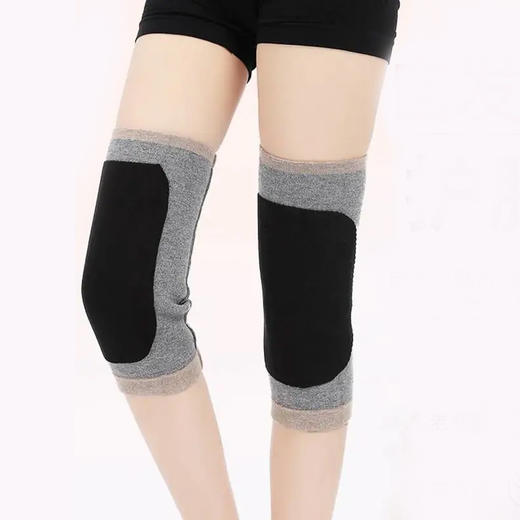自发热加厚羊毛护膝（爆仓72小时发货） ， 双重保暖会发热，一家老小能用的暖膝好物 商品图0