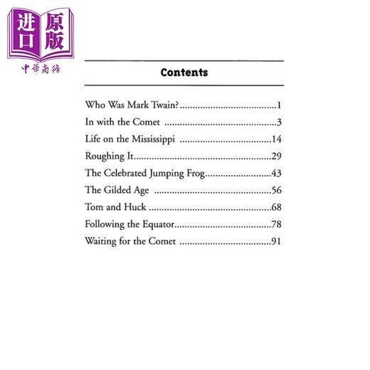 【中商原版】Who Was Mark Twain 谁是马克·吐温 儿童科普文学 人物传记 中小学生阅读 英文原版 7-12岁 Who was系列 商品图1
