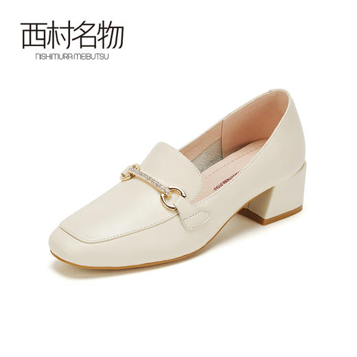 西村名物2020秋季新款净版扣钻乐福鞋柔软舒适时尚休闲女鞋X20CM32591 商品图0