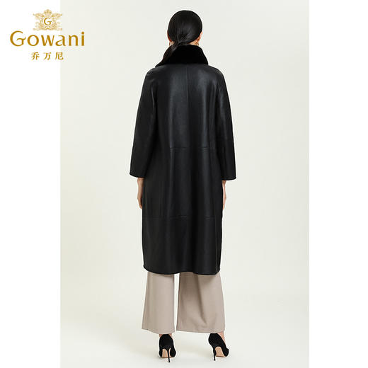 乔万尼派克服冬季新品水貂皮草气质显瘦大衣长款过膝外套女ES4P403 商品图3