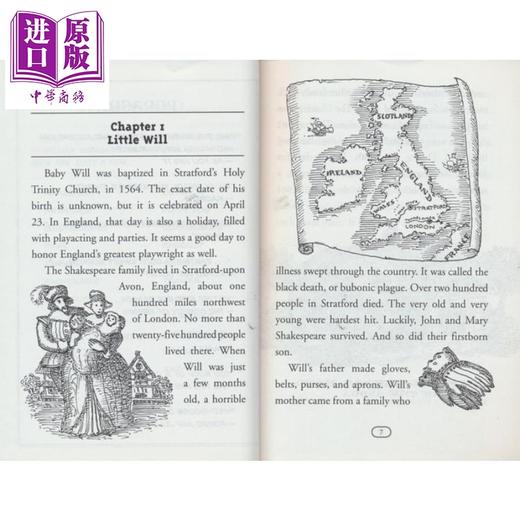 预售 【中商原版】谁是威廉·莎士比亚 Who Was William Shakespeare 儿童科普文学人物传记 中小学生阅读 英文原版 7-12岁 Who was系列 商品图3