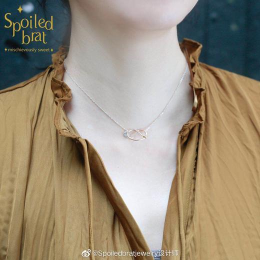 金银配Pretzel项链 商品图2