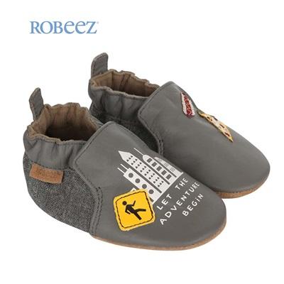 robeez美国春秋透气防滑软底舒适麂绒皮婴幼儿男童鞋学步 步前鞋 商品图3