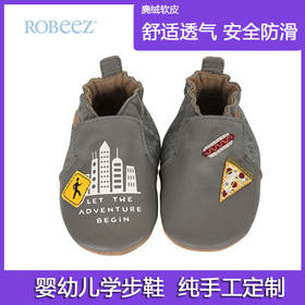 robeez美国春秋透气防滑软底舒适麂绒皮婴幼儿男童鞋学步 步前鞋