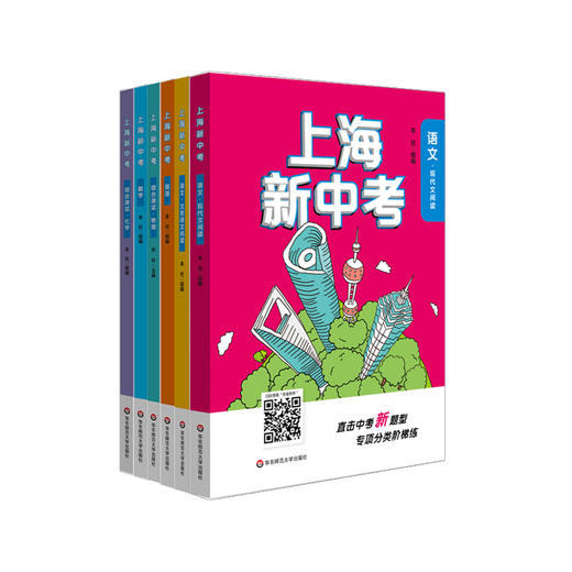 上海新中考 数学 英语 综合 物理 综合 化学 语文现代文阅读 语文文言文阅读 全六册套装 正版 华东师范大学出版社 商品图0