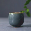「景德镇手工霁青开片粗陶品茗杯」主人杯 功夫茶杯 茶碗 商品缩略图1