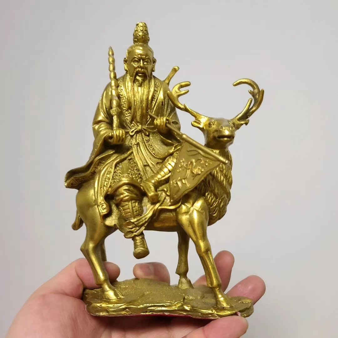 姜太公铜像,高约18厘米