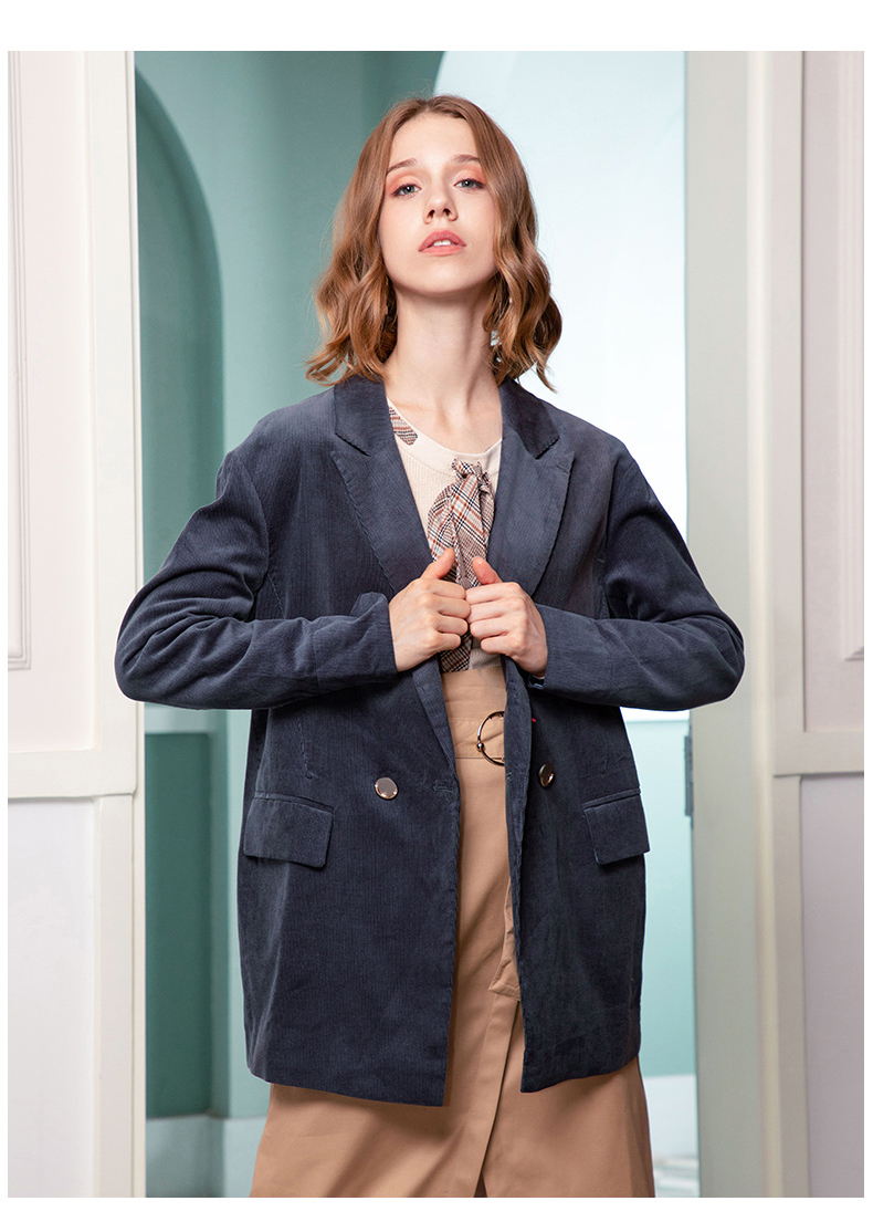 293733025诺曼琦秋装2021年新款女流行休闲长袖英伦风洋气复古法式小