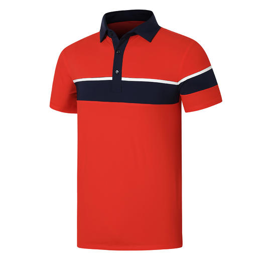 2022顺丰包邮<短袖 压条款 黑色红色> 高尔夫服装 男士短袖t恤 优质面料 帅气时尚男装GOLF球衣 商品图2