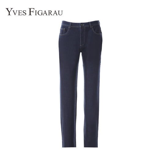 YvesFigarau伊夫·费嘉罗商务休闲直筒宽松弹力舒适长牛仔裤861421 商品图5