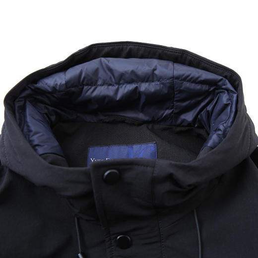  YvesFigarau伊夫·费嘉罗冬季厚款商务休闲时尚保暖连帽中长款羽绒服864209 商品图2