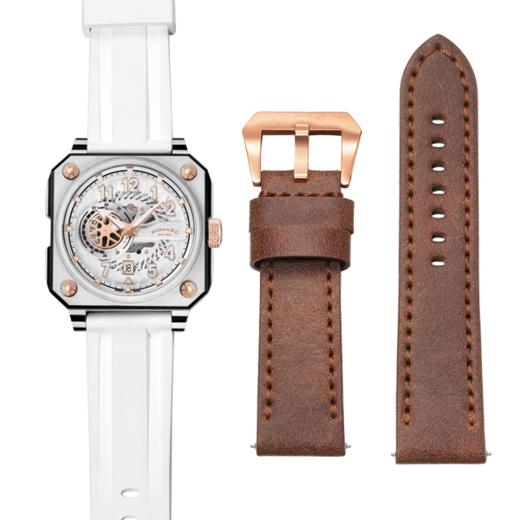 Romago SWISS 碳霸系列腕表 胜利者白色 RM097-WH 商品图3