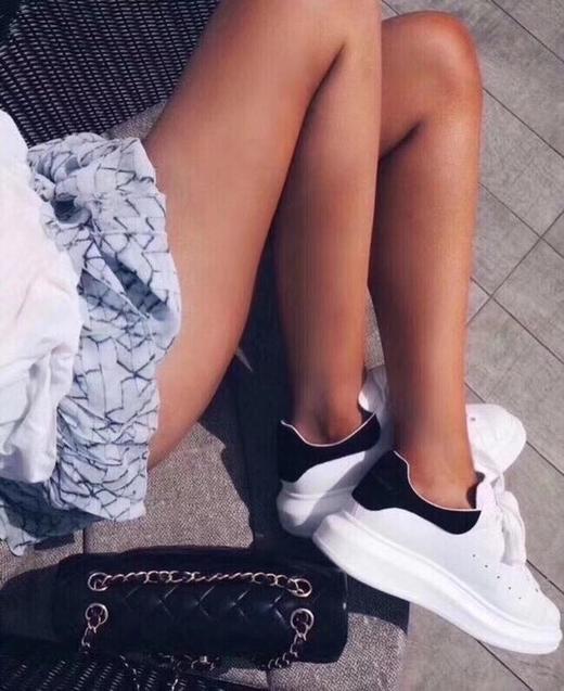 男女同款麦昆经典小白鞋 纯皮四季百搭款 商品图6