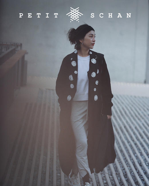 【双倍积分】PETIT SCHAN小闪 CLO#008 Overdyed 重生 涂鸦波点假两件翻立领两穿日本材质针梭拼接大衣 商品图12
