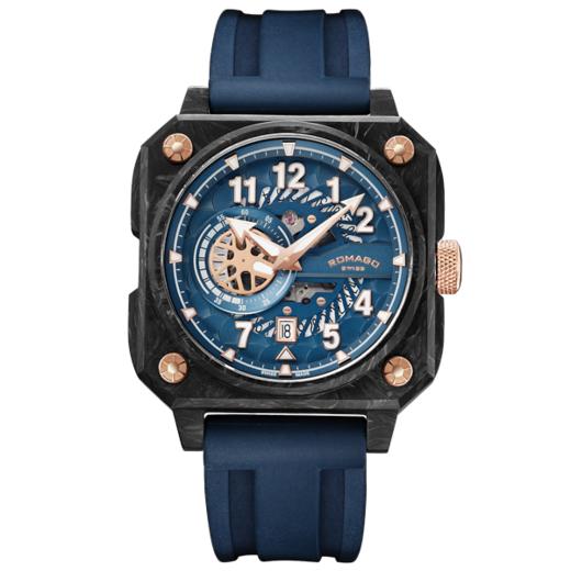 Romago SWISS 碳霸系列腕表 飞跃蓝色 RM097-BKBU 商品图1