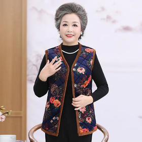 梦睿MR12秋冬新款水晶绒加绒马甲背心