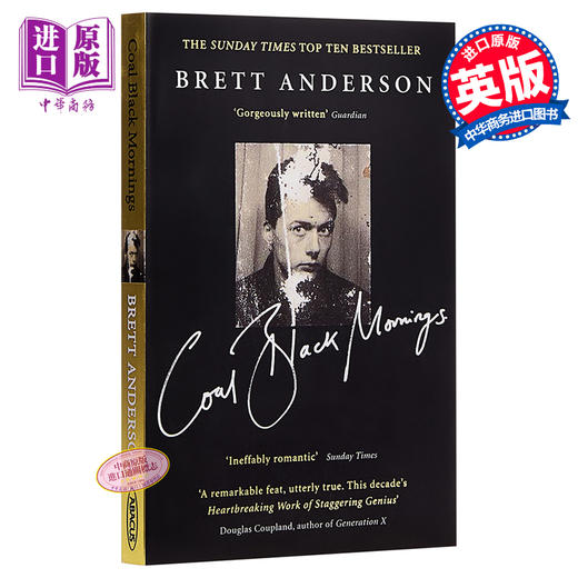 预售 【中商原版】布雷特·安德森：漆黑清晨 豆瓣阅读  英文原版 Coal Black Mornings 自传 Brett Anderson 商品图0