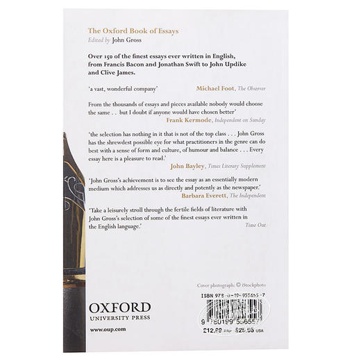 【中商原版】牛津随笔集 英文原版 The Oxford Book of Essays 散文 John Gross 商品图2
