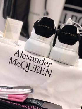 男女同款麦昆经典小白鞋 纯皮四季百搭款