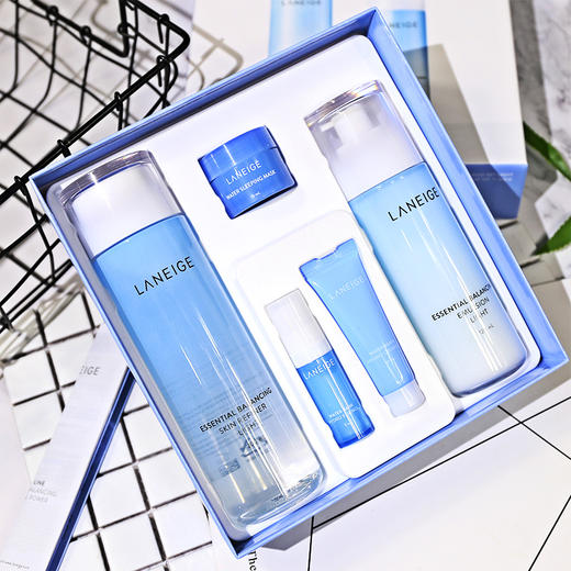 韩国laneige兰芝水库 清爽型/滋润型水乳套盒 补水保湿祛黄新版