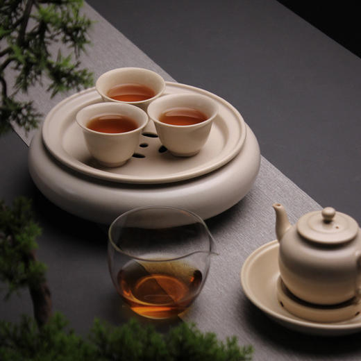 茶壶-泡茶壶-陶瓷苏打釉白泥壶 商品图1
