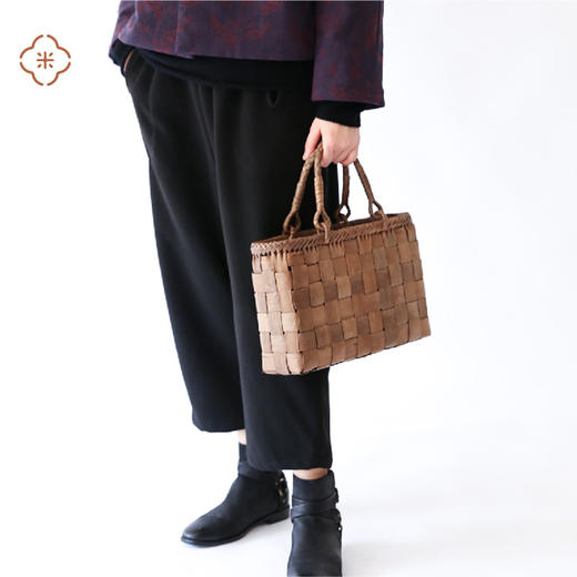 米马成衣 出口日本 野生葡萄藤和风手提篮（新增了1个花型） 商品图3