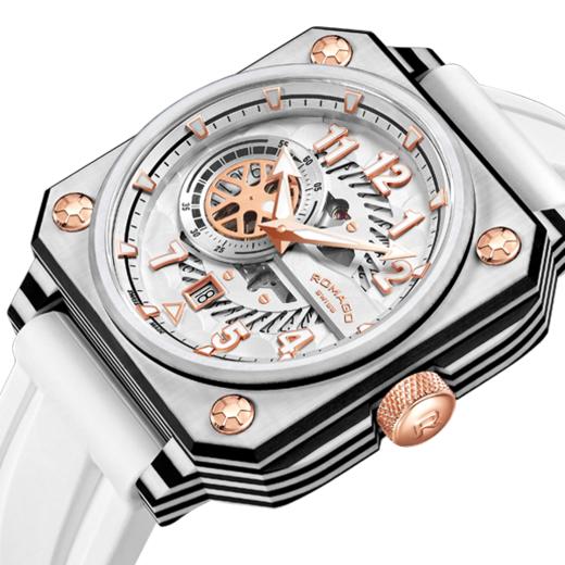 Romago SWISS 碳霸系列腕表 胜利者白色 RM097-WH 商品图2
