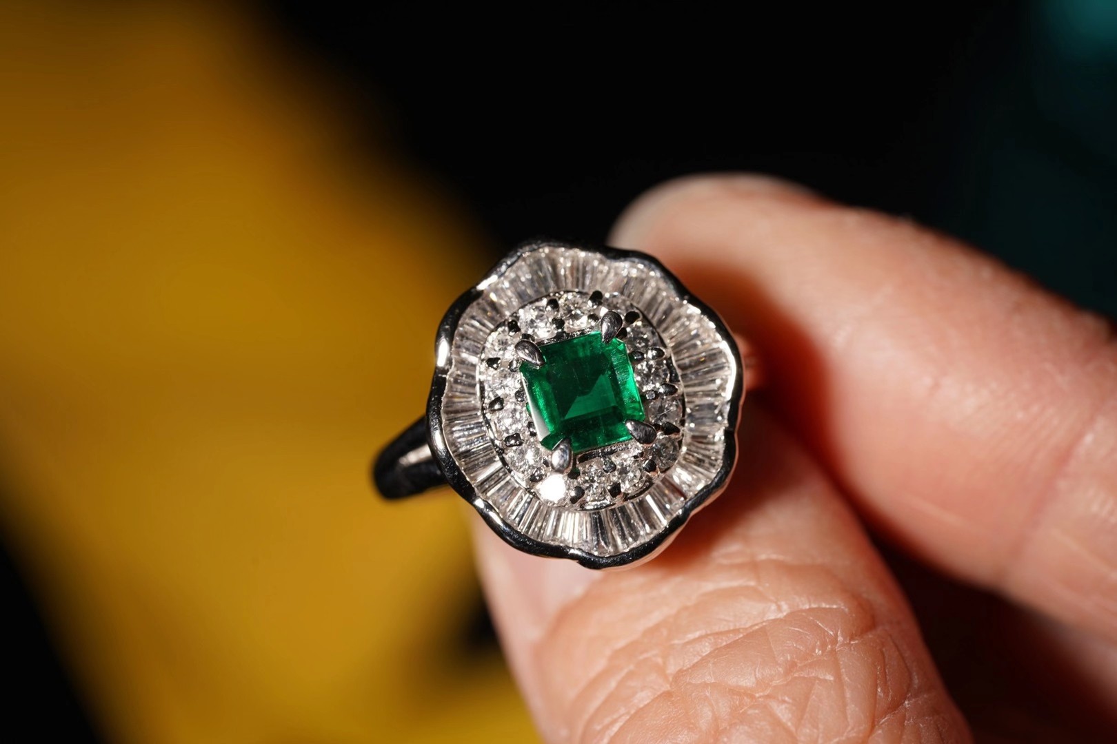 【莲叶何田田】祖母绿戒指