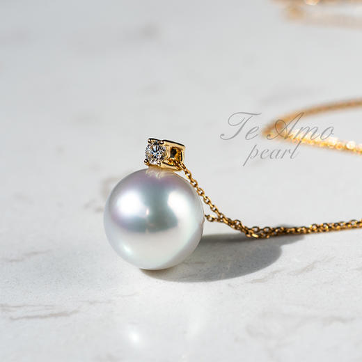 简洁系列【简约】单钻珍珠吊坠/经典作品 商品图3