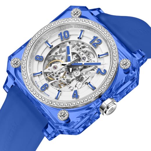 Romago SWISS 皇家大师蓝宝石钻石系列 腕表 蓝冰 RM101-BU 商品图2