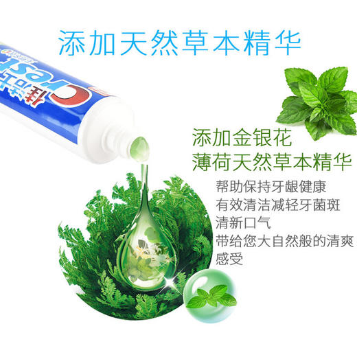 【3支】包邮！佳洁士草本水晶薄荷防蛀牙膏90g 口腔清洁牙龈护理含氟口气清新 商品图3