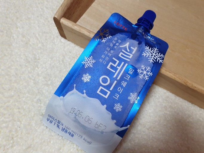 乐天雪来淋奶香味雪糕160ml롯데설레임밀크160ml