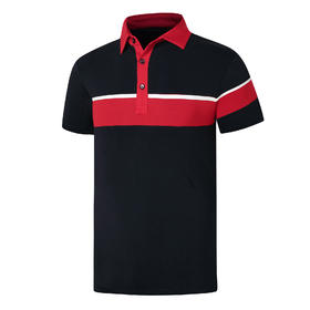 2022顺丰包邮<短袖 压条款 黑色红色> 高尔夫服装 男士短袖t恤 优质面料 帅气时尚男装GOLF球衣