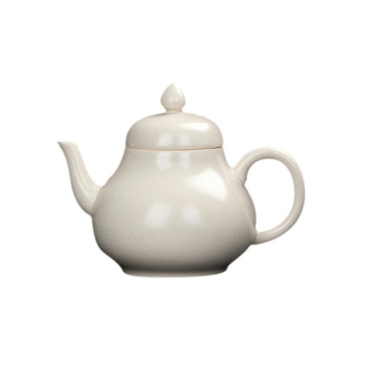 茶壶-泡茶壶-陶瓷苏打釉白泥壶 商品图4