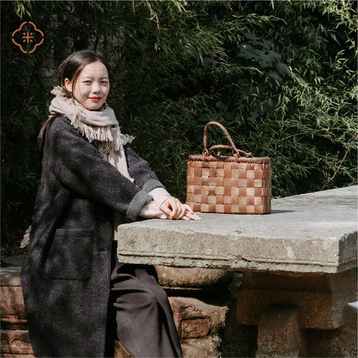 米马成衣 出口日本 野生葡萄藤和风手提篮（新增了1个花型） 商品图1