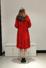 206PC091--红色狐狸毛拼貂毛款皮大衣--《冬季时尚系列》 商品缩略图2