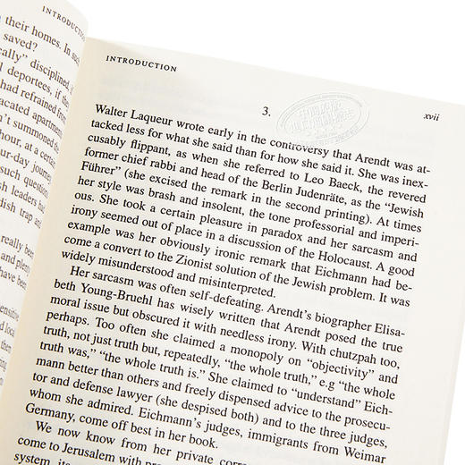 【中商原版】艾希曼在耶路撒冷：一份关于平庸的恶的报告 豆瓣阅读 英文原版 Eichmann in Jerusalem: A Report on the Banality of Evil Hann 商品图4