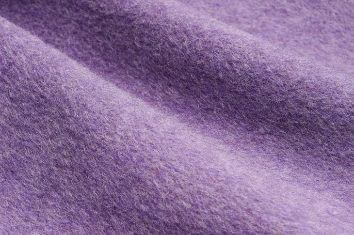 pianai冷小姐pj080252紫色收官之作加厚版耗牛羊毛大衣