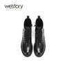westory商场专柜同款2020冬季新款高绑真皮休闲马丁靴女时尚风S20DS80291 商品缩略图3
