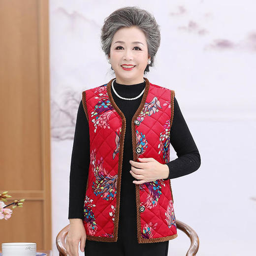 梦睿MR12秋冬新款水晶绒加绒马甲背心 商品图3