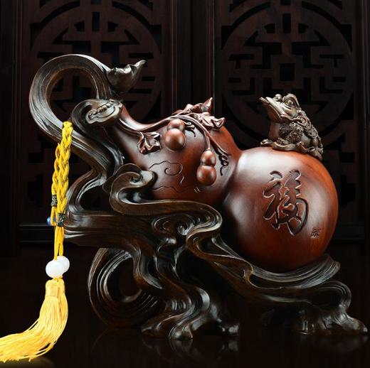 【家居摆件】*中式葫芦摆件 家居树脂工艺品摆件 商品图0