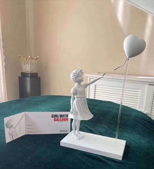 Banksy the girl with heart balloon- 全白 商品图1