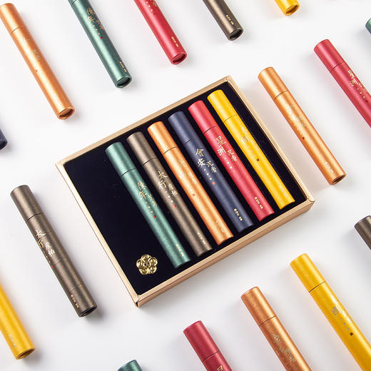 迦印堂丨小管香 6款香型 6管*15g 送铜香插 商品图1